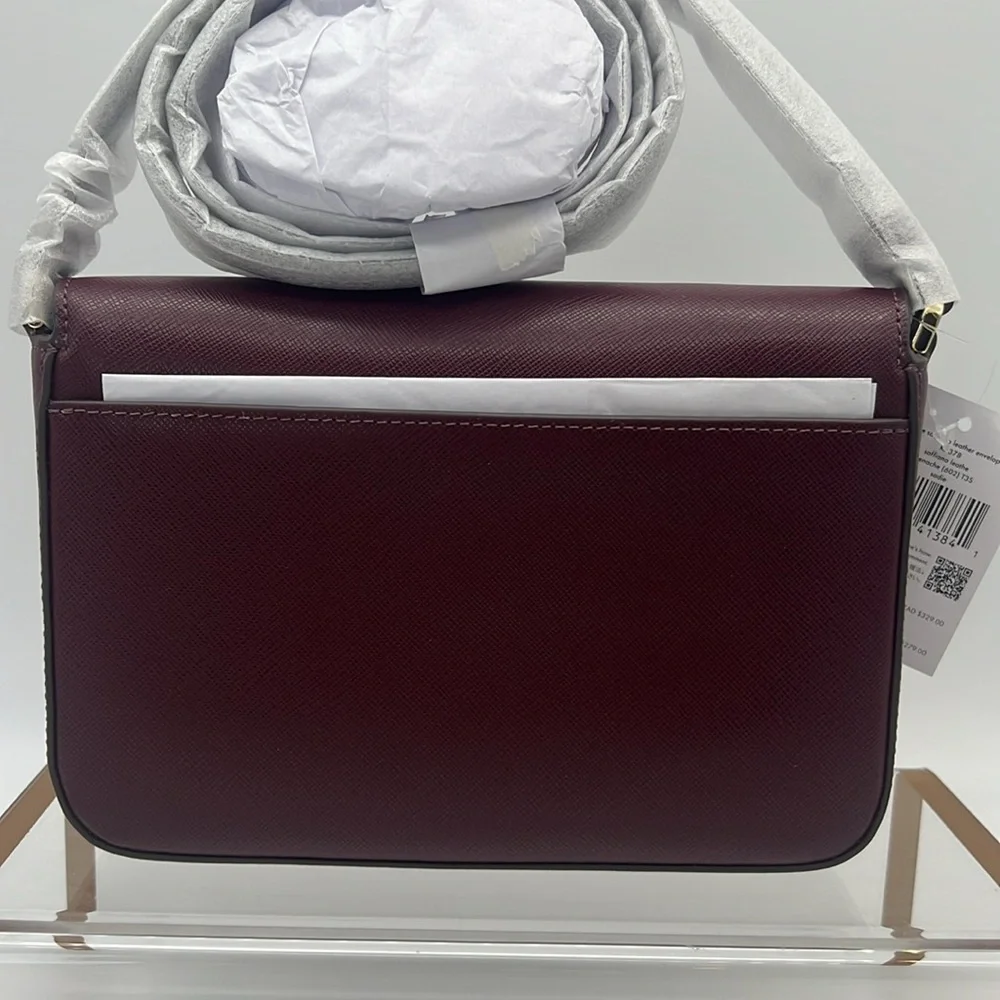 Kate Spade Sadie Envelope Crossbody Grenache